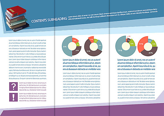 템플릿 편집 표지디자인 북디자인 출판디자인 교육 내지 리플렛 백그라운드 북커버 3단접지 통계 그래프 팜플렛 사람없음 책 독서 쌓기 물음표 느낌표 원그래프 이미지템플릿 AI파일 기호 모션 파일형식 벡터