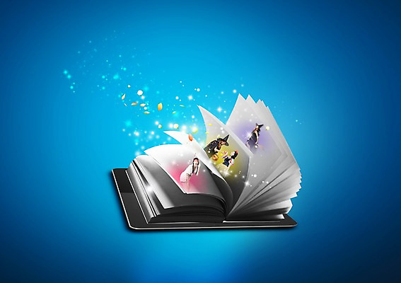 PSD 외국인 편집이미지 종이 사람 여러명 성인 그래픽 책 빛 태블릿 3D 앨범 마녀 백설공주 기념사진 성인만 이미지편집 편집3D 다수 동화 인종 전자제품 스마트기기 디지털합성 공주님 파일형식