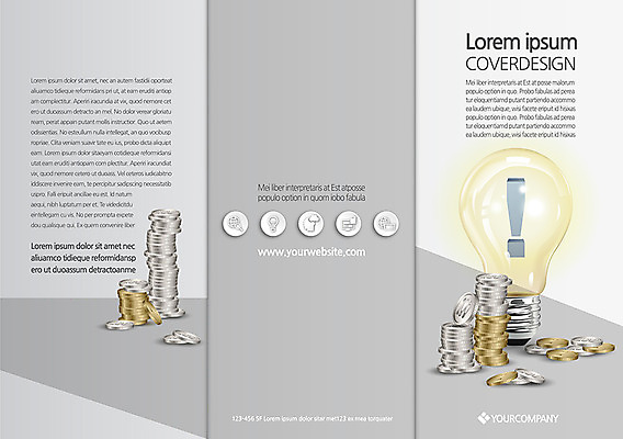 템플릿 편집 표지디자인 북디자인 출판디자인 표지 리플렛 백그라운드 돈 북커버 비즈니스 전구 3단접지 조명 아이디어 팜플렛 사람없음 금융 경제 쌓기 동전 느낌표 이미지템플릿 AI파일 기호 컨셉 모션 재산 파일형식 벡터