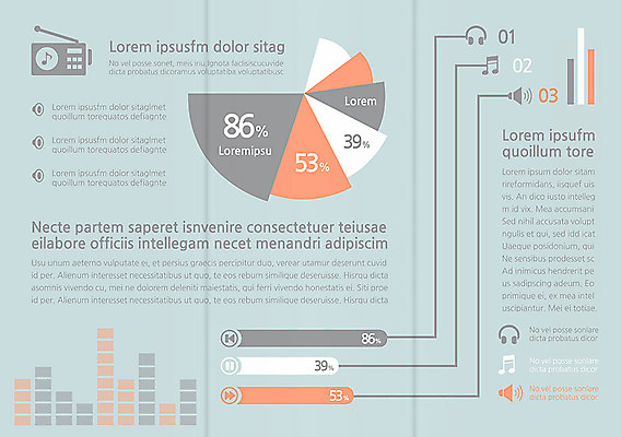 템플릿 편집 표지디자인 북디자인 출판디자인 내지 음악 리플렛 음향기기 백그라운드 북커버 음표 3단접지 그래프 팜플렛 사람없음 헤드폰 퍼센트 볼륨 라디오 이퀄라이저 이미지템플릿 AI파일 기호 문화예술 전자제품 특수기호 파일형식 벡터