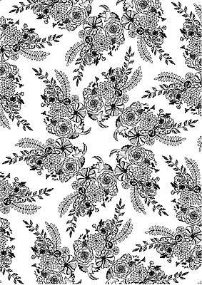 식물 동물 문양 꽃 컬러 백그라운드 패턴 일러스트 조류 나뭇잎 흑백 사람없음 패턴백그라운드 젠탱글 국내일러스트 AI파일 잎 무늬 촬영기법 파일형식 벡터