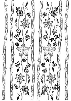 나무 식물 문양 꽃 선 컬러 백그라운드 패턴 일러스트 나뭇잎 흑백 사람없음 패턴백그라운드 젠탱글 국내일러스트 AI파일 잎 무늬 촬영기법 파일형식 벡터