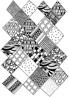 도형 문양 선 컬러 백그라운드 패턴 일러스트 흑백 사람없음 사각형 패턴백그라운드 젠탱글 국내일러스트 AI파일 무늬 촬영기법 파일형식 벡터