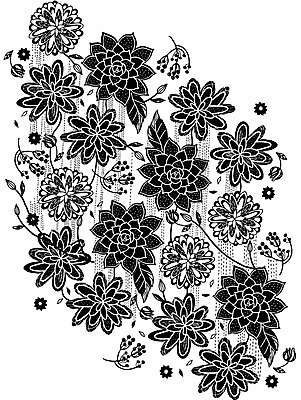 식물 문양 꽃 점선 선 컬러 백그라운드 잎 패턴 일러스트 흑백 사람없음 패턴백그라운드 젠탱글 국내일러스트 AI파일 무늬 촬영기법 파일형식 벡터