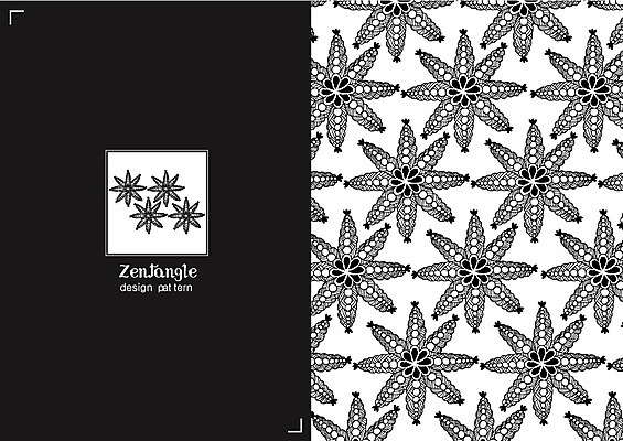 문양 컬러 백그라운드 패턴 일러스트 흑백 사람없음 패턴백그라운드 젠탱글 국내일러스트 AI파일 무늬 촬영기법 파일형식 벡터