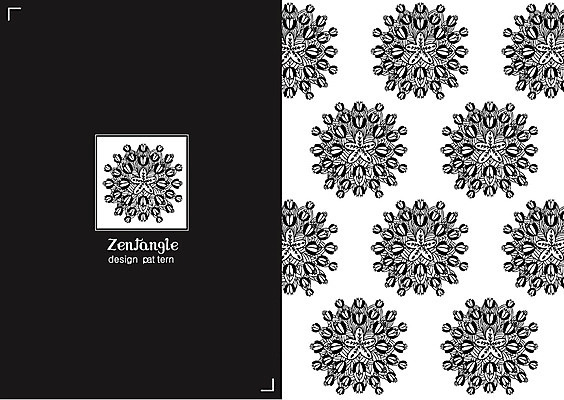도형 문양 컬러 백그라운드 패턴 일러스트 흑백 사람없음 패턴백그라운드 젠탱글 국내일러스트 AI파일 무늬 촬영기법 파일형식 벡터