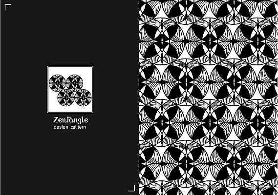 문양 컬러 백그라운드 패턴 일러스트 흑백 사람없음 패턴백그라운드 젠탱글 국내일러스트 AI파일 무늬 촬영기법 파일형식 벡터