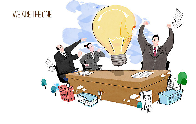 PSD 나무 식물 여자 남자 종이 일러스트 회사 전구 넥타이 협력 아이디어 함께함 사람 정장 빌딩 성인 건물 세명 도움 직장인 목표 계획 책상 동료 문서 성인만 국내일러스트 직업 건축물 잡화 옷 가구 컨셉 비즈니스 관계 파일형식