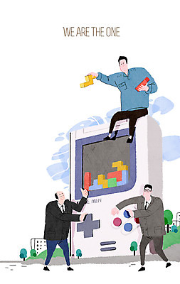 PSD 나무 식물 남자 일러스트 회사 넥타이 협력 함께함 사람 정장 빌딩 성인 건물 세명 도움 직장인 목표 계획 게임기 동료 테트리스 성인남자만 국내일러스트 직업 건축물 잡화 옷 컨셉 비즈니스 관계 게임 남자만 성인만 파일형식