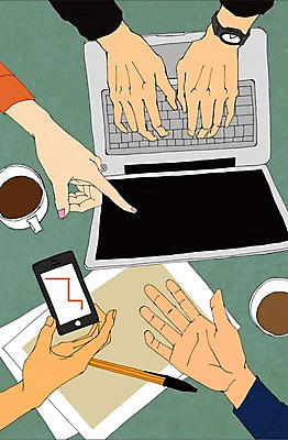 PSD 손 종이 커피 음료 일러스트 비즈니스 회의 사람 여러명 신체부위 컵 노트북 스마트폰 펜 머그컵 주식 만화 손목시계 책상 아트툰 국내일러스트 식기 시계 가구 다수 장신구 금융 전자제품 핸드폰 스마트기기 필기구 그림 파일형식