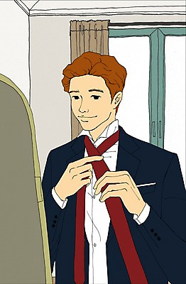 PSD 남자 일러스트 비즈니스 창문 넥타이 실내 한명 사람 정장 성인 거울 방 커튼 비즈니스맨 만화 준비 출근 아트툰 국내일러스트 1 잡화 옷 내부 직장인 그림 출퇴근 파일형식