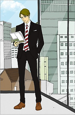 전신 PSD 남자 일러스트 비즈니스 창문 실내 한명 서기 사람 정장 빌딩 성인 건물 비즈니스맨 신문 만화 아트툰 국내일러스트 1 건축물 옷 모션 내부 간행물 직장인 뉴스 그림 파일형식