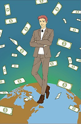 전신 PSD 남자 지구 돈 일러스트 비즈니스 한명 서기 사람 정장 성인 경제 글로벌 팔짱 달러 비즈니스맨 만화 아트툰 국내일러스트 1 옷 모션 직장인 재산 그림 파일형식