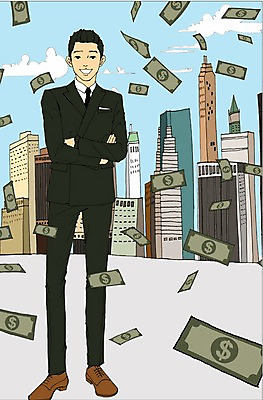 전신 PSD 남자 돈 일러스트 비즈니스 성공 한명 서기 사람 정장 빌딩 성인 팔짱 달러 도시 비즈니스맨 만화 아트툰 국내일러스트 1 옷 컨셉 모션 건물 직장인 재산 그림 파일형식