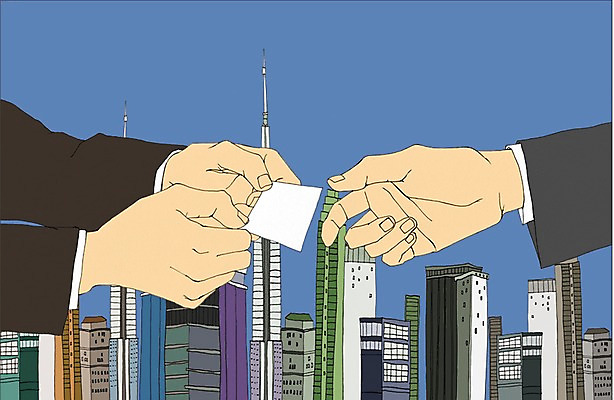 PSD 손 일러스트 비즈니스 명함 사람 빌딩 신체부위 거래 도시 비즈니스맨 만화 아트툰 국내일러스트 남자 건물 직장인 그림 파일형식