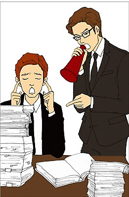 PSD 남자 일러스트 비즈니스 실내 사람 정장 성인 두명 책 사무실 확성기 비즈니스맨 만화 책상 문서 잔소리 아트툰 성인남자만 국내일러스트 옷 가구 내부 직장인 그림 남자만 성인만 파일형식