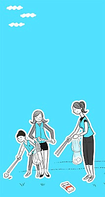 PSD 여자 다수 백그라운드 일러스트 자연 봉투 집게 사람 성인 세명 자연보호 환경 봉사 쓰레기 환경보전 성인여자만 국내일러스트 도움 보호 사회이슈 생태계 여자만 성인만 파일형식