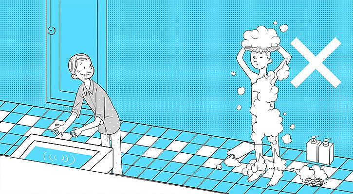 PSD 남자 어린이 백그라운드 일러스트 사람 두명 물 위생용품 자연보호 환경 목욕 거품 욕실 환경오염 오염 세면대 환경보전 물절약 남자만 어린이만 소년만 국내일러스트 자연요소 생활용품 컨셉 자연 청결 절약 보호 사회이슈 파일형식