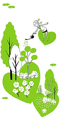 PSD 나무 식물 여자 어린이 백그라운드 일러스트 자연 한명 사람 소녀 자연보호 환경 물뿌리개 환경보전 물주기 소녀한명만 국내일러스트 1 모션 보호 사회이슈 생태계 여자한명만 소녀만 파일형식