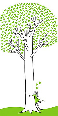 PSD 나무 여자 어린이 백그라운드 일러스트 자연 사랑 한명 사람 소녀 자연보호 환경 하트 환경보전 소녀한명만 국내일러스트 모양 식물 1 감정 보호 사회이슈 생태계 여자한명만 소녀만 파일형식