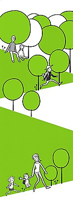 PSD 나무 식물 여자 남자 어린이 백그라운드 일러스트 자연 사람 여러명 성인 취미 환경 등산 숲 환경보전 국내일러스트 다수 트래킹 사회이슈 생태계 파일형식