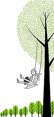 PSD 나무 식물 여자 어린이 백그라운드 일러스트 자연 한명 사람 소녀 취미 자연보호 환경 환경보전 그네 그네타기 소녀한명만 국내일러스트 1 놀이 보호 사회이슈 생태계 여자한명만 소녀만 파일형식