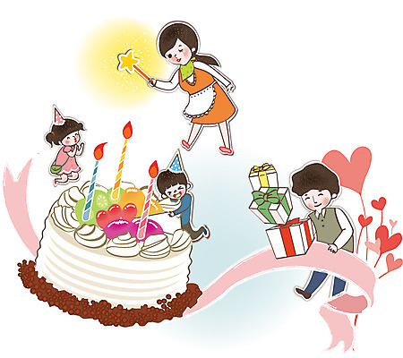 여자 남자 딸 행복 리본 아들 어린이 일러스트 촛불 가족 엄마 선물 사랑 사람 여러명 성인 선물상자 케이크 화목 다정 고깔모자 하트 생일 아빠 국내일러스트 AI파일 모양 모자_잡화 기념일 감정 다수 컨셉 초 관계 디저트 상자 파일형식 벡터