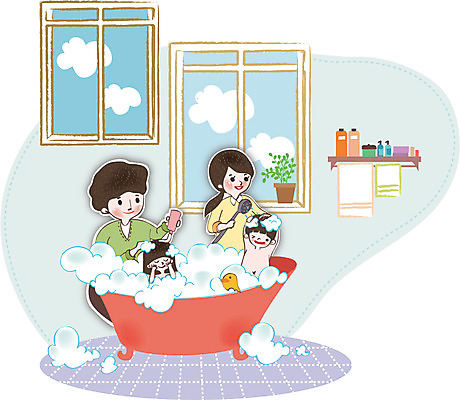 식물 구름 여자 남자 딸 행복 화분 아들 어린이 일러스트 창문 가족 엄마 선반 실내 사랑 사람 여러명 성인 수건 위생용품 화목 다정 목욕 거품 욕실 아빠 샤워기 국내일러스트 AI파일 자연요소 감정 가구 생활용품 다수 컨셉 관계 내부 청결 파일형식 벡터