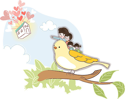 나무 식물 구름 한마리 여자 남자 딸 행복 아들 어린이 일러스트 가족 조류 엄마 나뭇잎 주택 사랑 사람 여러명 성인 화목 다정 하트 아빠 국내일러스트 AI파일 자연요소 모양 동물 1 감정 다수 컨셉 잎 관계 건물 파일형식 벡터