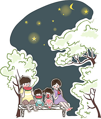 나무 식물 여자 남자 딸 행복 별 아들 어린이 과일 일러스트 가족 밤하늘 엄마 수박 사랑 사람 여러명 성인 야외 화목 다정 달 하트 아빠 야간 국내일러스트 AI파일 자연요소 모양 감정 다수 컨셉 관계 하늘 파일형식 벡터