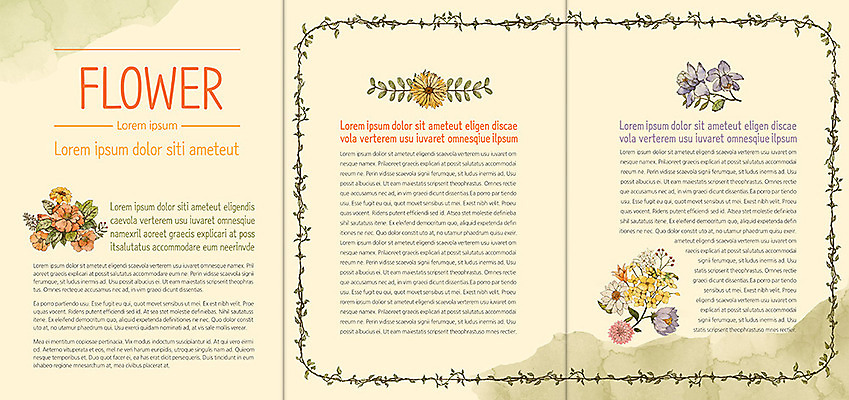 PSD 식물 템플릿 편집 표지디자인 북디자인 출판디자인 꽃 내지 리플렛 백그라운드 북커버 3단접지 자연 프레임 팜플렛 사람없음 꽃프레임 이미지템플릿 생태계 파일형식