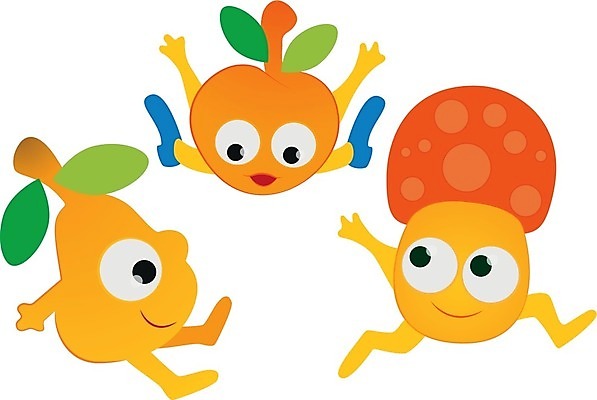 EPS 해외이미지 어린이 채소 오렌지 과일 일러스트 자연 빨간색 초록색 파란색 노란색 버섯 아기 사과 만화 고립 곰팡이 해외202004 해외일러스트 컬러 사람 생태계 파일형식 벡터 이미지허브