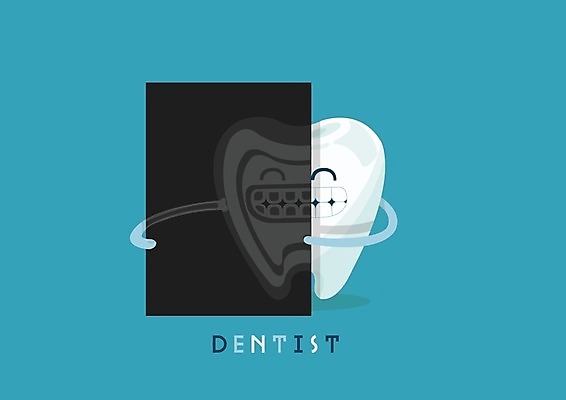 EPS 해외이미지 디자인 컨셉 일러스트 건강 치아 칫솔 치과의사 치약 건강식 돌봄 치통 해외202004 해외일러스트 음식 모션 위생용품 의사 소화기관 질병 파일형식 벡터 이미지허브