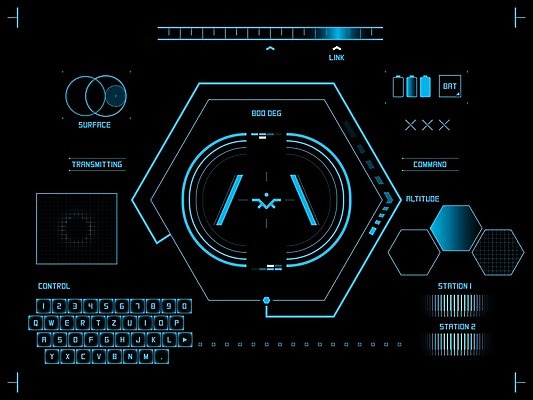 EPS 해외이미지 일러스트 사람없음 디지털 인포그래픽 사이버 UI 인터페이스 해외202004 SF 해외일러스트 파일형식 벡터 이미지허브