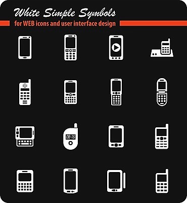 EPS 해외이미지 일러스트 모바일 세포 스마트폰 핸드폰 흰색 휴대용 전화기 스마트 심볼 심플 전자 PDA 터치스크린 셀룰러 해외202004 해외일러스트 컬러 컨셉 전자제품 스마트기기 오브젝트 파일형식 벡터 이미지허브