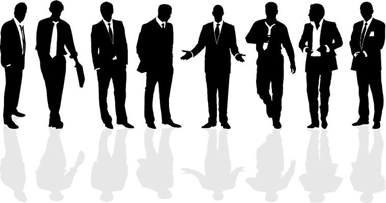 EPS 해외이미지 실루엣 일러스트 대화 사람 비즈니스맨 군중 토론 상인 해외202004 해외일러스트 남자 비즈니스 촬영기법 말하기 직장인 파일형식 벡터 이미지허브