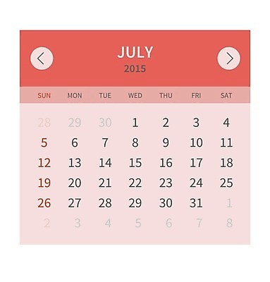 EPS 해외이미지 템플릿 디자인 계절 종이 백그라운드 일러스트 회사 비즈니스 휴가 미래 새로움 이벤트 그래픽 장식 빨간색 사무실 숫자 다이어리 쪽지 달력 흰색 시간 일주일 날짜 플랫 계획 연도 2015년 일요일 7월 월 기본 수요일 엘리먼트 월요일 토요일 화요일 해외202004 해외일러스트 문자 컬러 컨셉 사무용품 요일 파일형식 벡터 이미지허브