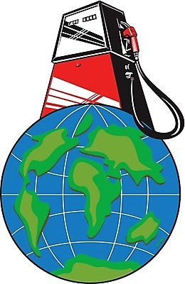 EPS 해외이미지 일러스트 그래픽 지구본 역 복고 연료 가스 노즐 해외202004 해외일러스트 교통시설 파일형식 벡터 교통 시설 이미지허브