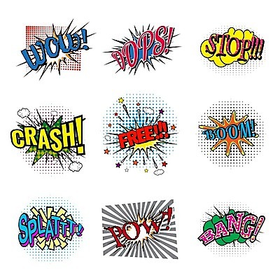 EPS 해외이미지 감정 조각 백그라운드 일러스트 통신 모션 아이디어 말하기 미술 책 단어 힘 소리 거품 손상 표현 점 균열 폭발 폭탄 만화 스케치 복고 예술가 코믹 파열 단절 때리기 팝 스타일 효과 해외202004 해외일러스트 문자 컨셉 문화예술 폭발물 파일형식 벡터 이미지허브