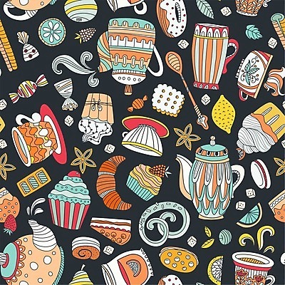 EPS 해외이미지 디자인 커피 음식 백그라운드 패턴 일러스트 아이스크림 디저트 사탕 미술 그래픽 세트 쿠키 케이크 주방 초콜릿 얼음 카페 빵집 머그컵 도넛 차 낙서 찻주전자 만화 설탕 컵케이크 레몬 크림 메뉴 그림 질감 손그림 머핀 마카롱 고립 시나몬 포장소품 해외202004 해외일러스트 자연요소 음료 빵 무늬 과일 포장 주전자 문화예술 컵 상점 오브젝트 포장재료 파일형식 벡터 이미지허브