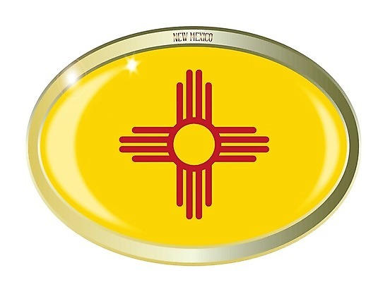 EPS 해외이미지 일러스트 미술 그래픽 미국 깃발 은색 그림 배지 고립 뉴멕시코 해외202004 해외일러스트 컬러 북아메리카 문화예술 파일형식 벡터 이미지허브