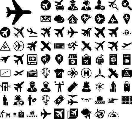 EPS 해외이미지 클립아트 일러스트 비행기 공항 도착 항공 출발 제트기 고립 상형문자 착륙 폭격기 해외202004 해외일러스트 문자 무기 컨셉 항공교통 교통시설 대중교통 파일형식 벡터 이미지허브