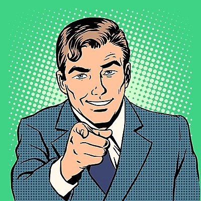 EPS 해외이미지 남자 일러스트 한명 정장 상반신 성인 가리킴 비즈니스맨 복고 팝아트 카툰스타일 성인남자한명만 해외202004 하프톤 해외일러스트 1 옷 컬러 비즈니스 사람 손짓 직장인 그림 남자한명만 성인남자만 파일형식 벡터 이미지허브