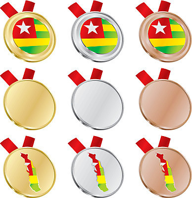 EPS 해외이미지 여행 지도 일러스트 아프리카 세트 세계 코트 깃발 재산 황금 은색 상패 메달 심볼 사인 배지 청동 애국심 휘장 전국 정부 지도책 지리 챔피언 토고 디테일 해외202004 해외일러스트 나라 컬러 책 금융 외투 상_우승 상_상패 파일형식 벡터 서아프리카 이미지허브