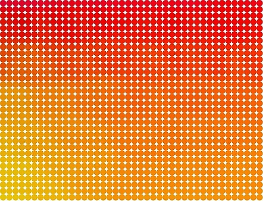 EPS 해외이미지 디자인 백그라운드 패턴 오렌지 일러스트 벽지 추상 장식 빨간색 컬러풀 노란색 흰색 점 원형 질감 해외202004 해외일러스트 도형 컬러 무늬 과일 파일형식 벡터 이미지허브