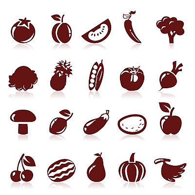 EPS 해외이미지 식물 음식 토마토 채소 과일 일러스트 호박 가지 바나나 사람없음 식사 버섯 샐러드 체리 사과 완두콩 양배추 복숭아 후추 해외202004 해외일러스트 콩 향신료 파일형식 벡터 이미지허브