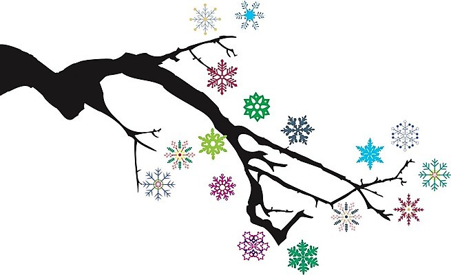 EPS 해외이미지 일러스트 추상 눈꽃 사람없음 나뭇가지 해외202004 해외일러스트 나무 무늬 눈_날씨 파일형식 벡터 이미지허브