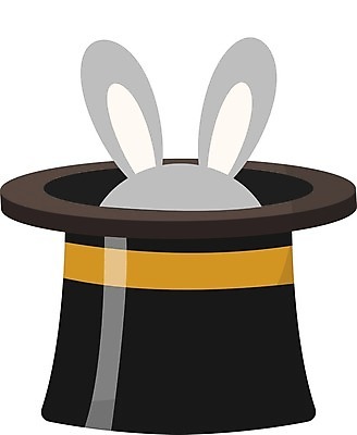 EPS 해외이미지 일러스트 사람없음 토끼 마술사모자 해외202004 해외일러스트 모자_잡화 포유류 반려동물 파일형식 벡터 이미지허브