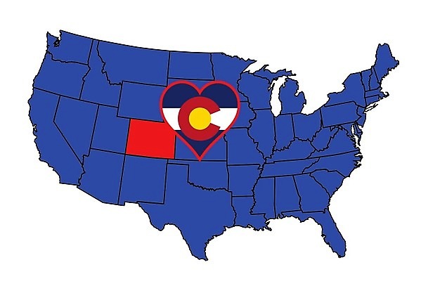 EPS 해외이미지 지도 일러스트 미술 그래픽 미국 깃발 그림 윤곽 고립 콜로라도 해외202004 해외일러스트 북아메리카 문화예술 파일형식 벡터 아메리카 대륙 이미지허브