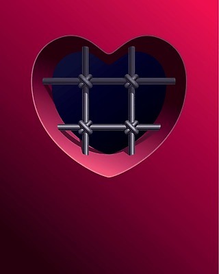 EPS 해외이미지 분홍색 컨셉 일러스트 창문 아이디어 발렌타인데이 사랑 사람없음 빨간색 세로 공백 하트 좌절 감옥 열정 새장 우울증 카피스페이스 해외202004 해외일러스트 모양 감정 컬러 데이이벤트 질병 케이지 파일형식 벡터 이미지허브